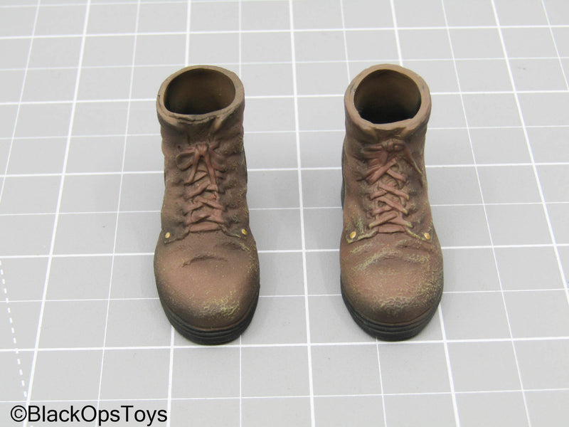 Load image into Gallery viewer, Brown Work Boots (Foot Type)
