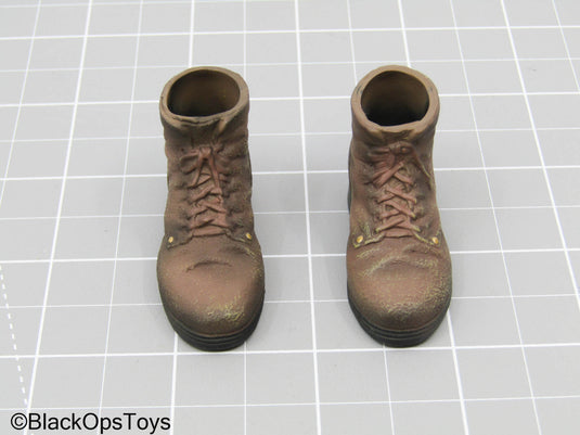Brown Work Boots (Foot Type)