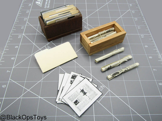 Indiana Jones - Box of Newspapers & Box of Files