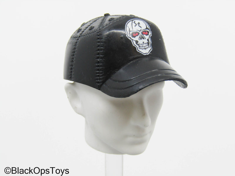 Load image into Gallery viewer, Black Plastic Skull Baseball Cap
