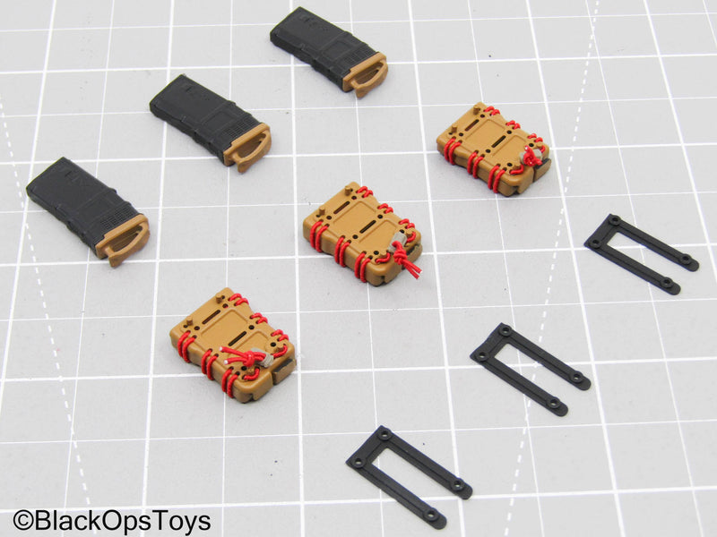 Load image into Gallery viewer, 5.56 Mag Lot w/Magpuls &amp; Pouches (x3)
