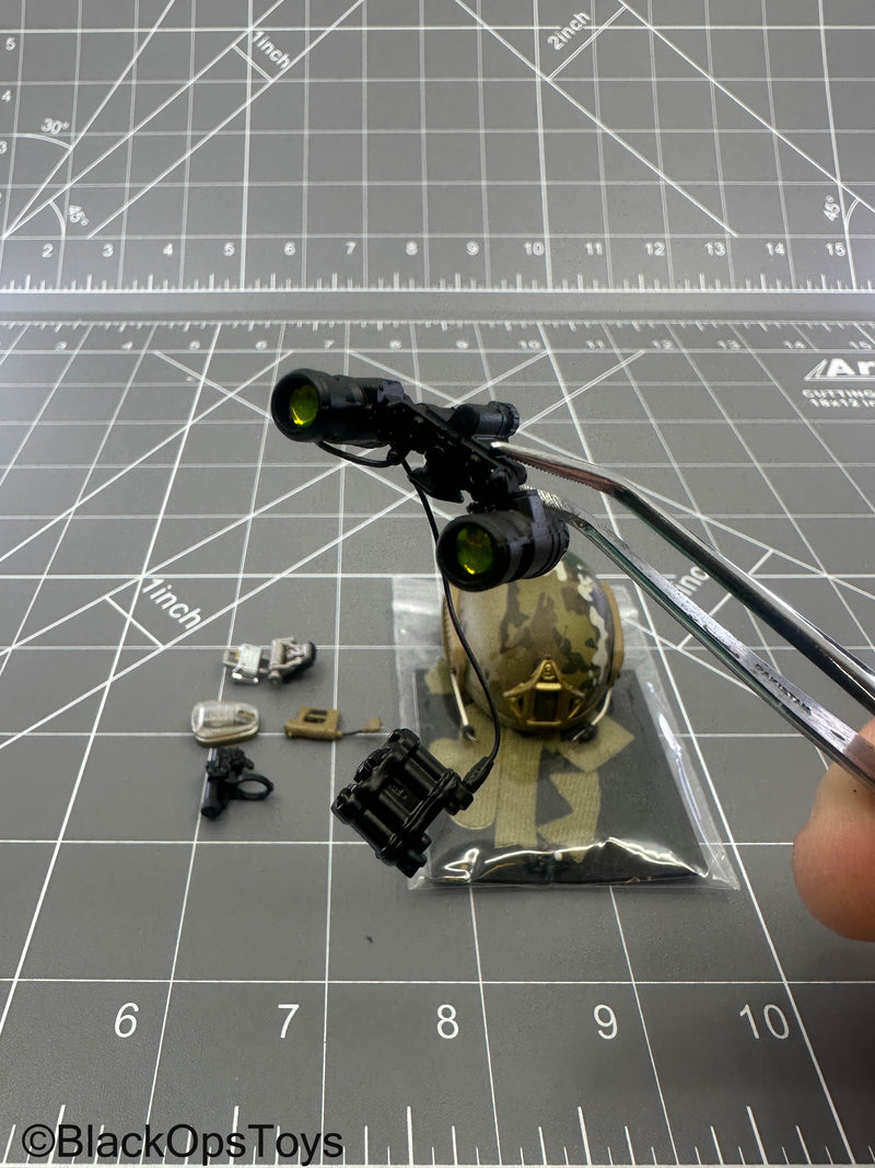 Load image into Gallery viewer, SMU - Coalition Forces - Multicam Helmet w/NVG Set
