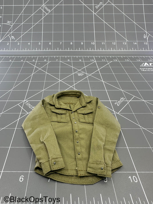 SMU - Coalition Forces - Khaki Long Sleeve Button Up Shirt
