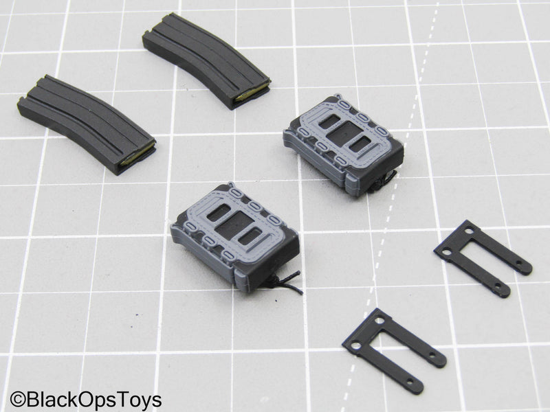 Load image into Gallery viewer, 5.56 Mag Set w/Grey Mag Pouches
