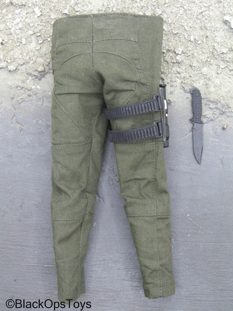 Load image into Gallery viewer, Infinity War - Winter Soldier - OD Green Pants w/Combat Knife
