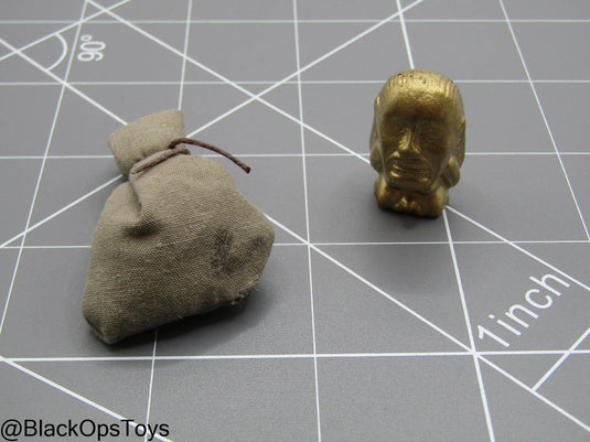 Indiana Jones - Metal Chachapoyan Fertility Idol w/Bag of Sand