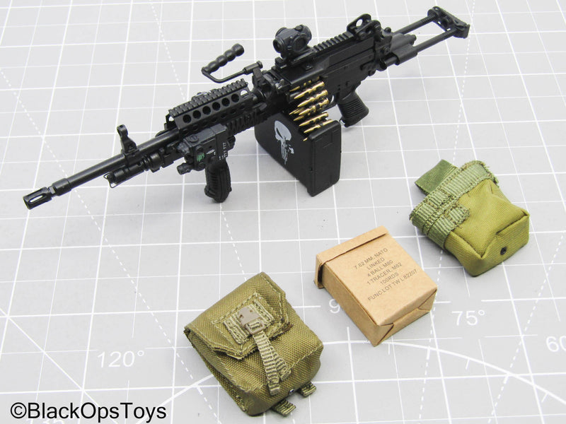 Load image into Gallery viewer, M249 SAW LMG w/Pouch Set, 5.56 Ammo Belt, &amp; Boxes (Easy &amp; Simple)
