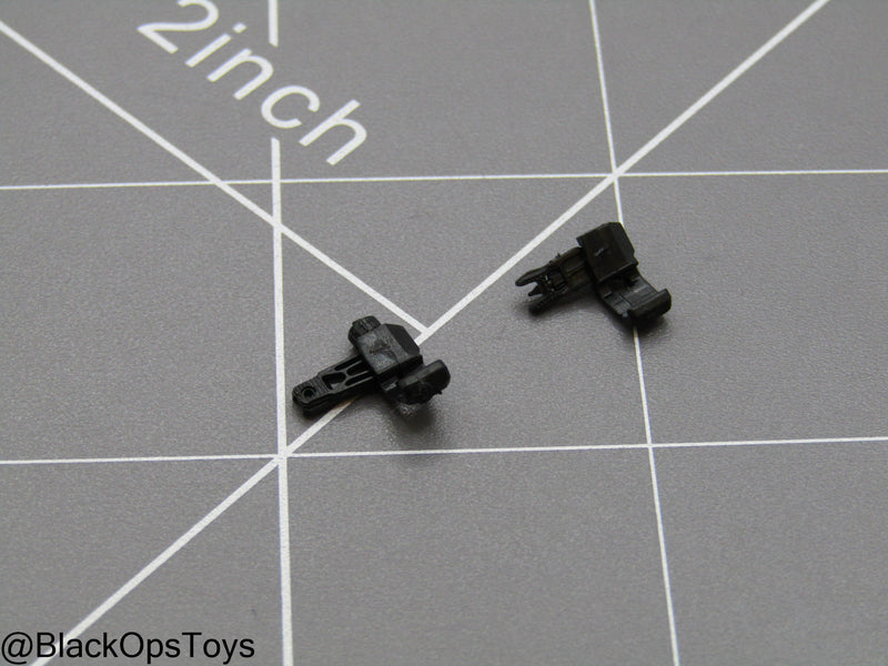 Load image into Gallery viewer, IDF Navy SFU - Black Flip Up Canted Iron Sights
