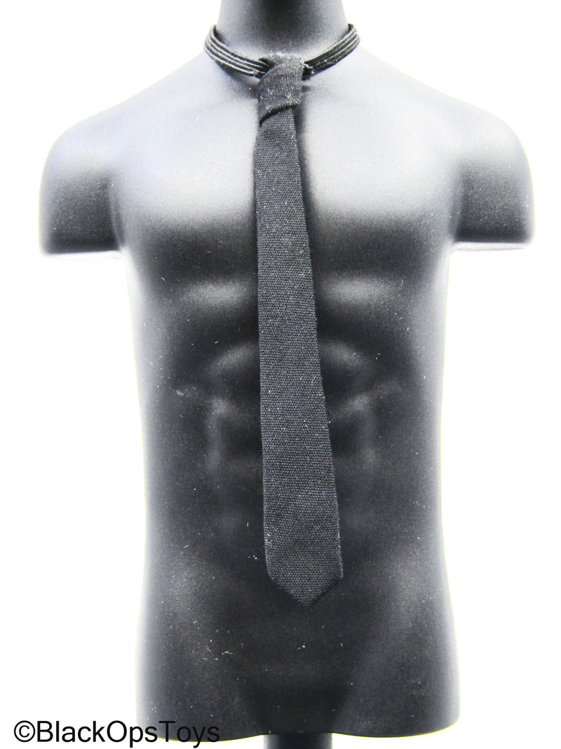 Load image into Gallery viewer, Black Tie w/Elastic Band
