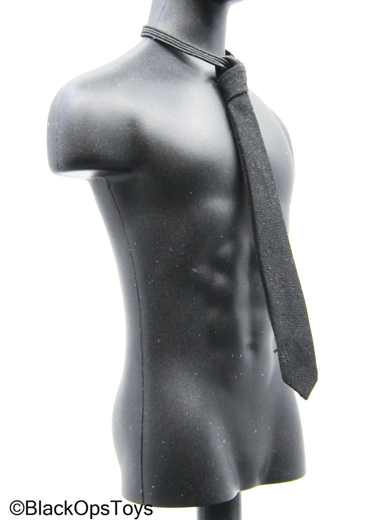 Load image into Gallery viewer, Black Tie w/Elastic Band
