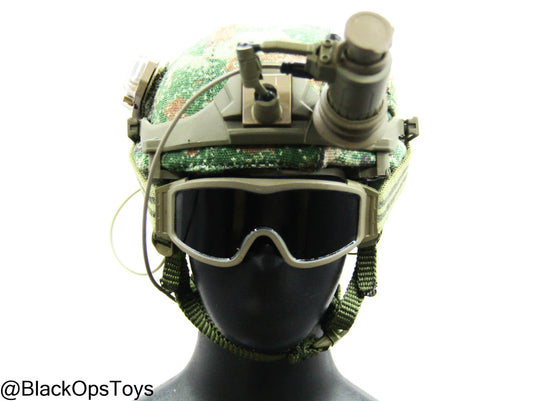 PLA AF Airborne Commandos - Starry Sky Woodland Camo Helmet w/NVG