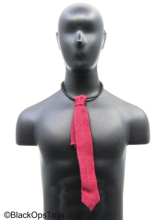 Red Tie w/Elastic Band
