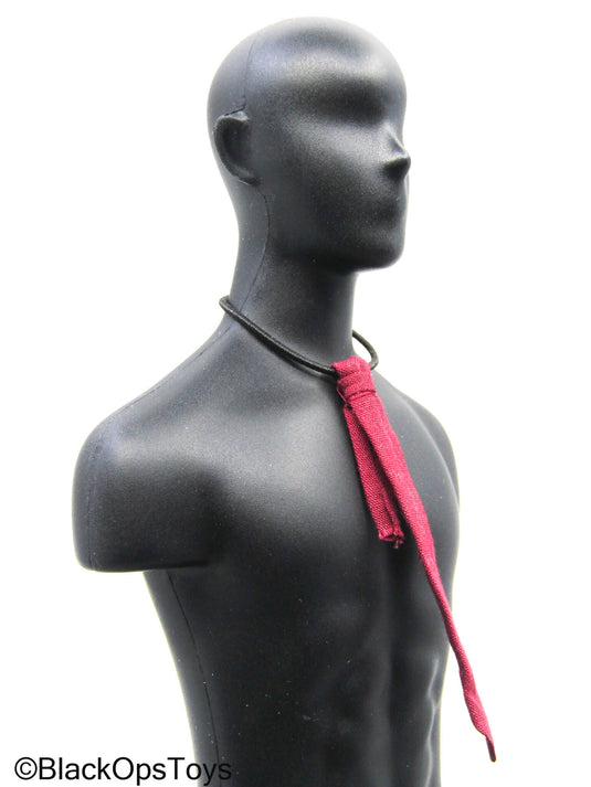 Red Tie w/Elastic Band