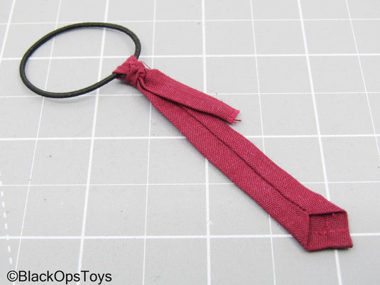 Red Tie w/Elastic Band