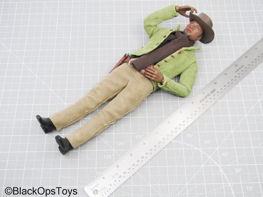 African American Male Full Dressed Cowboy w/Pistol & Holster