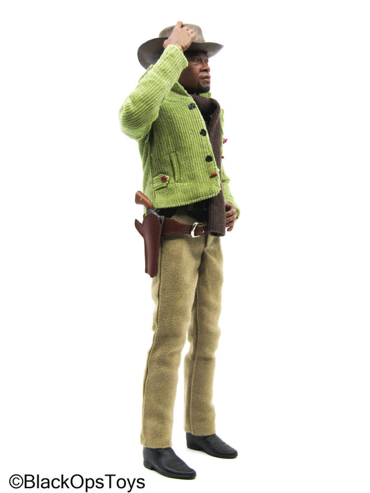 African American Male Full Dressed Cowboy w/Pistol & Holster