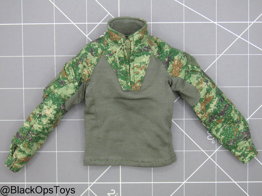 PLA AF Airborne Commandos - Starry Sky Woodland Camo Frog Top Shirt