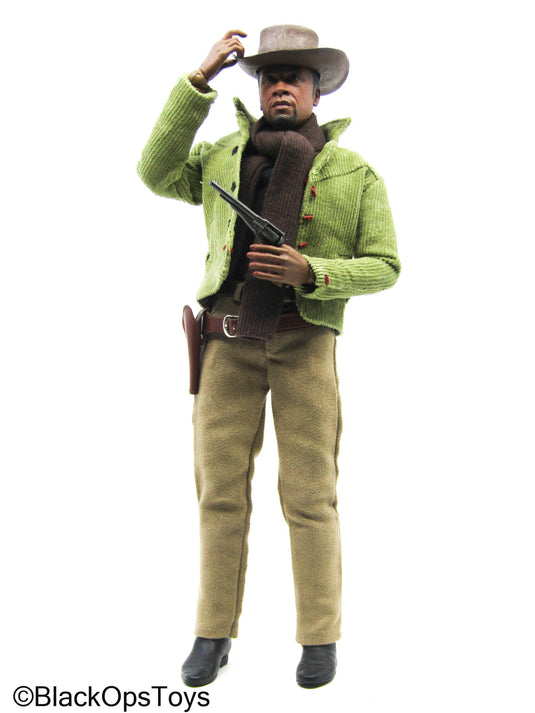 African American Male Full Dressed Cowboy w/Pistol & Holster