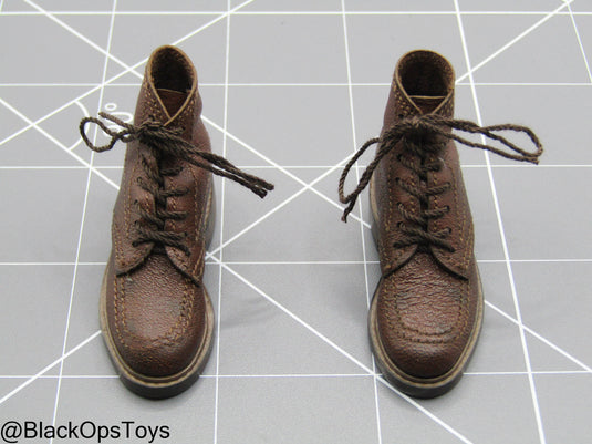 Indiana Jones - Brown Leather Boots (Peg Type) (Hot Toys)