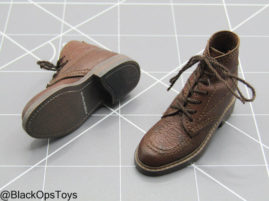 Indiana Jones - Brown Leather Boots (Peg Type) (Hot Toys)