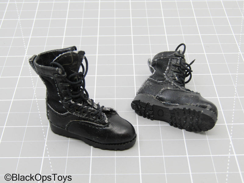 Load image into Gallery viewer, Black Tactical Combat Boots (ACE) (Foot Type) (READ DESC)

