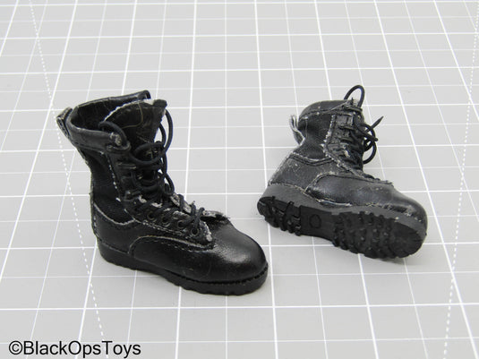 Black Tactical Combat Boots (ACE) (Foot Type) (READ DESC)