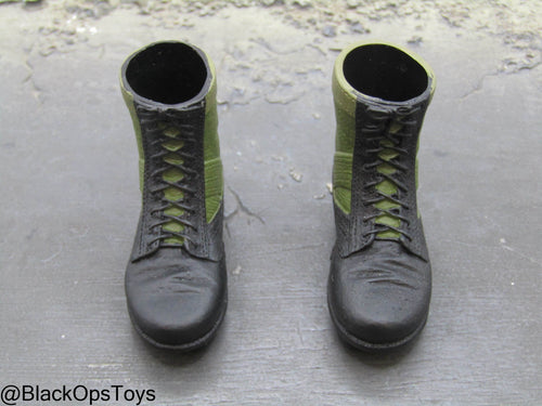 Vietnam Era Molded Jungle Boots w/Foot Sole (Foot Type)