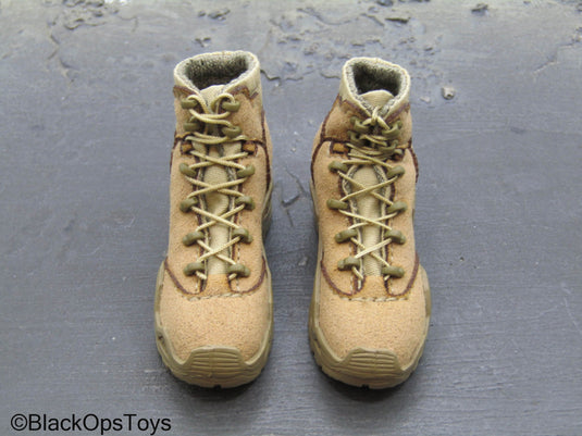 75th Ranger Regiment S - Tan Combat Boots (Peg Type)