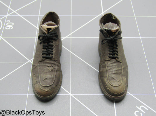 Indiana Jones - Brown Weathered Boots (Peg Type) (READ DESC)