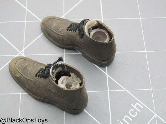 Indiana Jones - Brown Weathered Boots (Peg Type) (READ DESC)