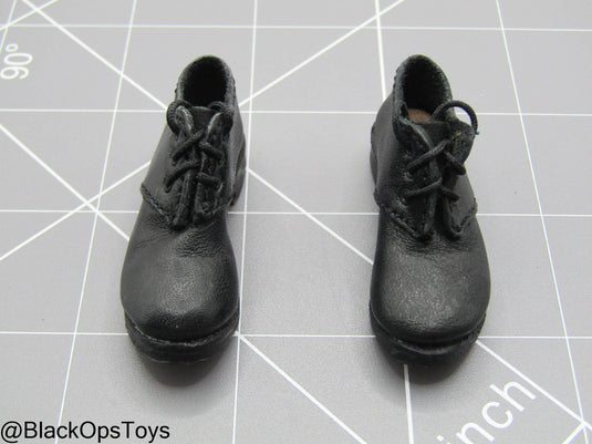 Indiana Jones - Black Leather Like Dress Shoes (Foot Type)