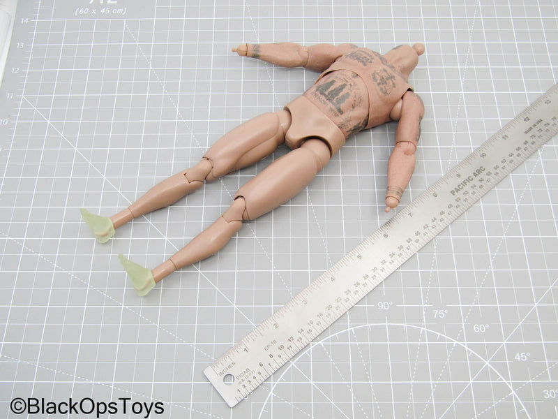 Load image into Gallery viewer, Male Base Tattoo Body w/Custom 3D Printed Feet (Hot Toys)

