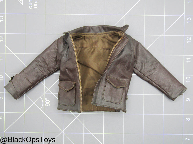 Load image into Gallery viewer, Indiana Jones - Brown Leather Like Jacket (Hot Toys) (READ DESC)
