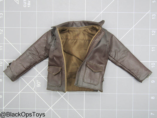 Indiana Jones - Brown Leather Like Jacket (Hot Toys) (READ DESC)