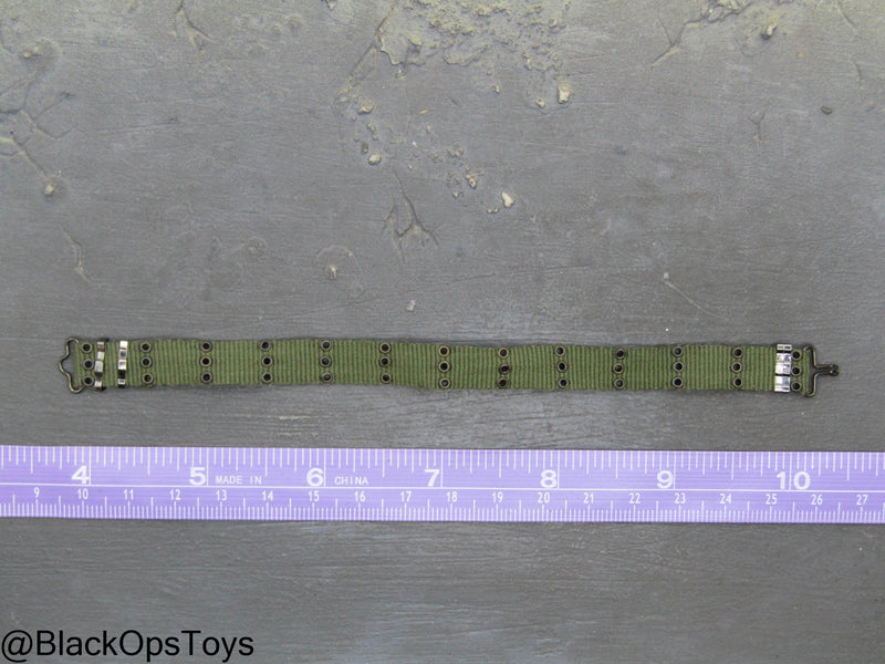 Load image into Gallery viewer, Vietnam Era OD Green Rivet Belt

