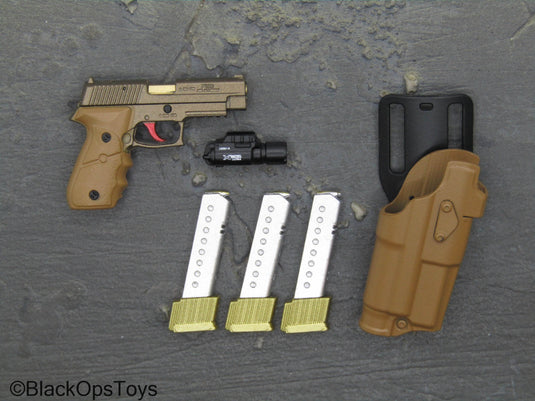 Doom's Day Weapon Set VI Ver. A - Tan Pistol w/Holster Set