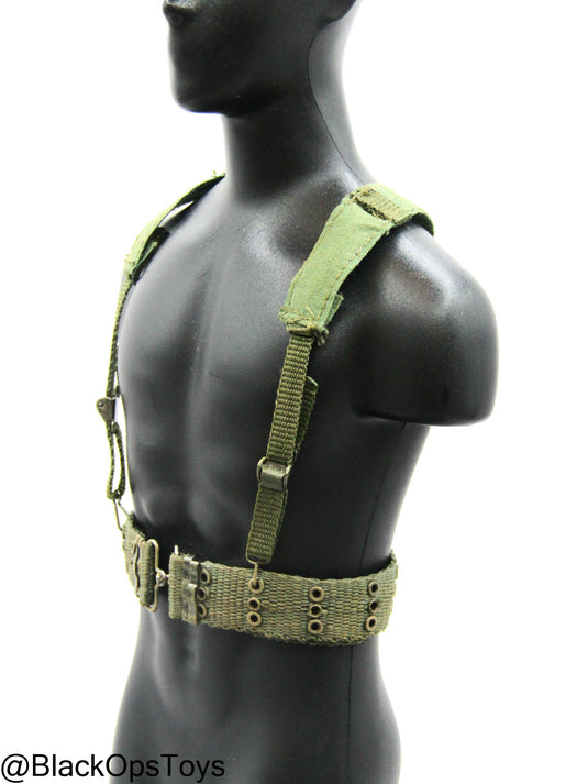 Vietnam Era OD Green Rivet Belt w/Harness