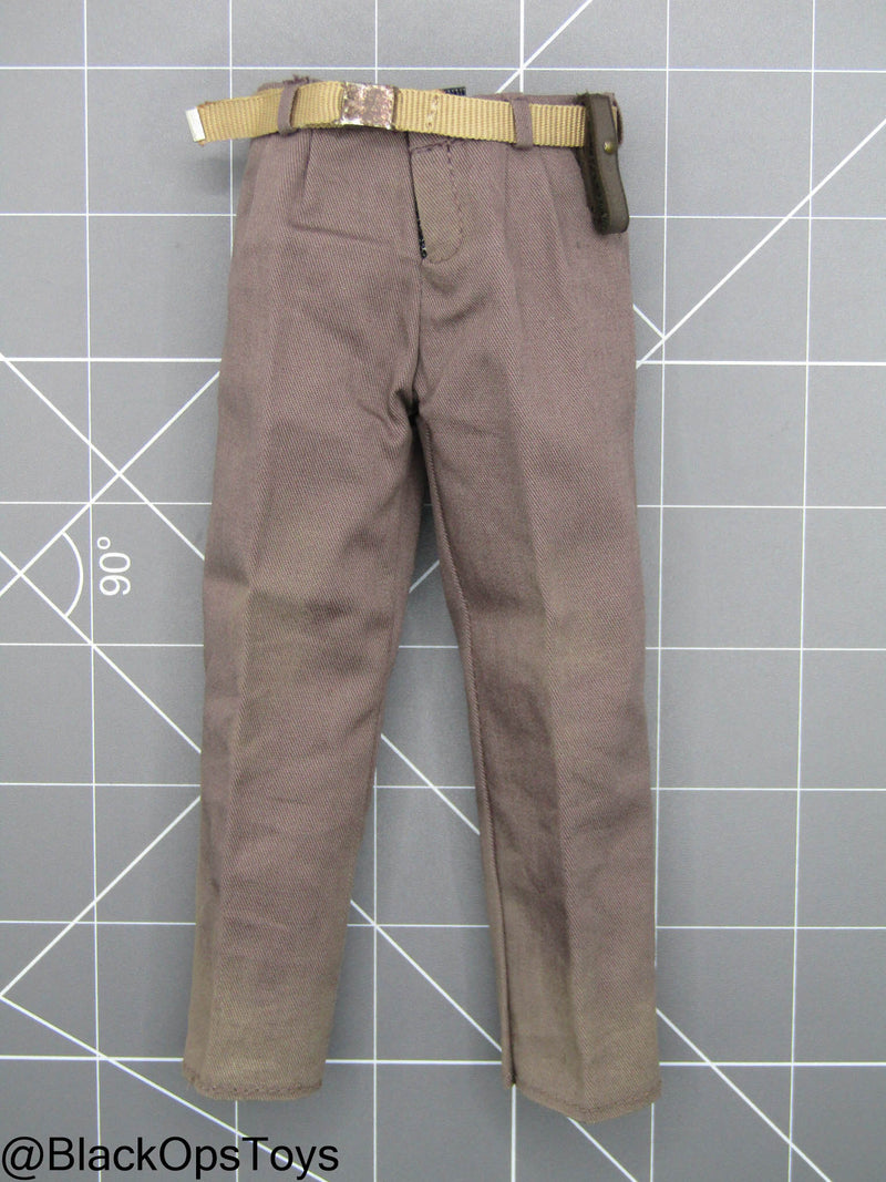 Load image into Gallery viewer, Indiana Jones - Brown Combat Pants w/Belt (Hot Toys)
