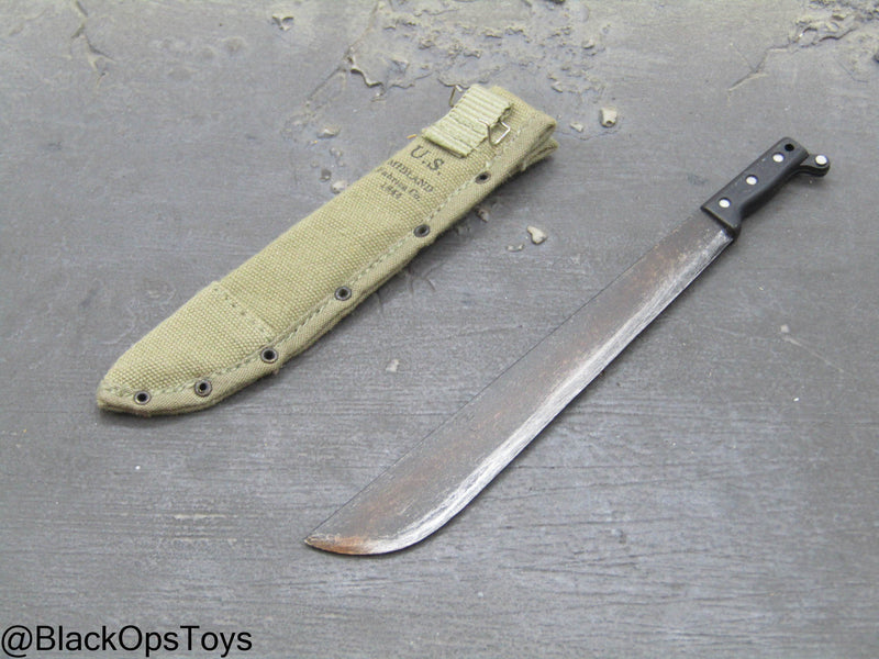Load image into Gallery viewer, Vietnam Era Machete w/Sheath
