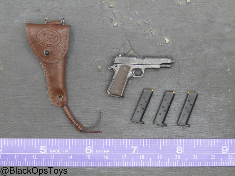 Load image into Gallery viewer, Vietnam Era 1911 Pistol w/Holster &amp; Magazine w/Removable Bullets
