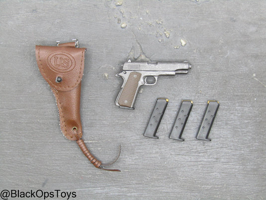 Vietnam Era 1911 Pistol w/Holster & Magazine w/Removable Bullets