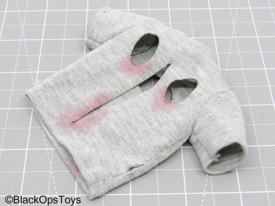 Grey Ripped & Bloody T-Shirt