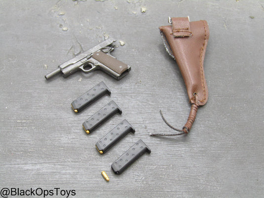 Vietnam Era 1911 Pistol w/Holster & Magazine w/Removable Bullets