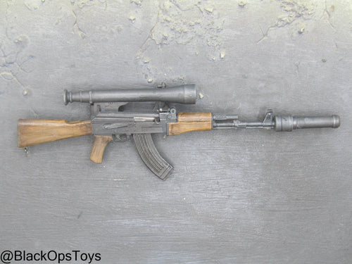 Vietnam Era AK47 w/Suppressor & Scope (READ DESC)