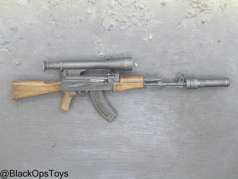 Load image into Gallery viewer, Vietnam Era AK47 w/Suppressor &amp; Scope (READ DESC)
