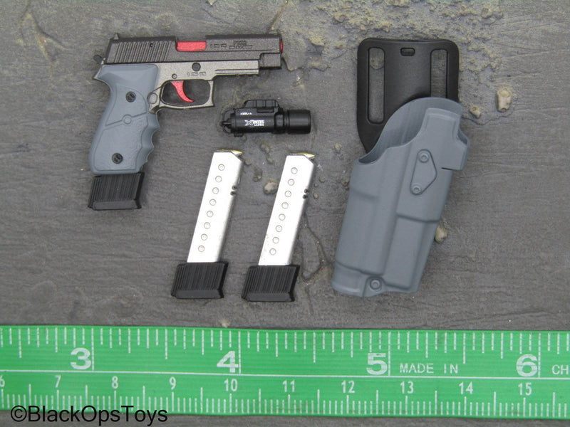 Load image into Gallery viewer, Doom&#39;s Day Weapon Set VI Ver. C - Grey Pistol Set w/Holster
