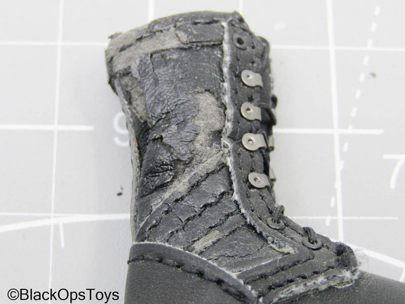Load image into Gallery viewer, Black Combat Boots (Foot Type) (READ DESC)
