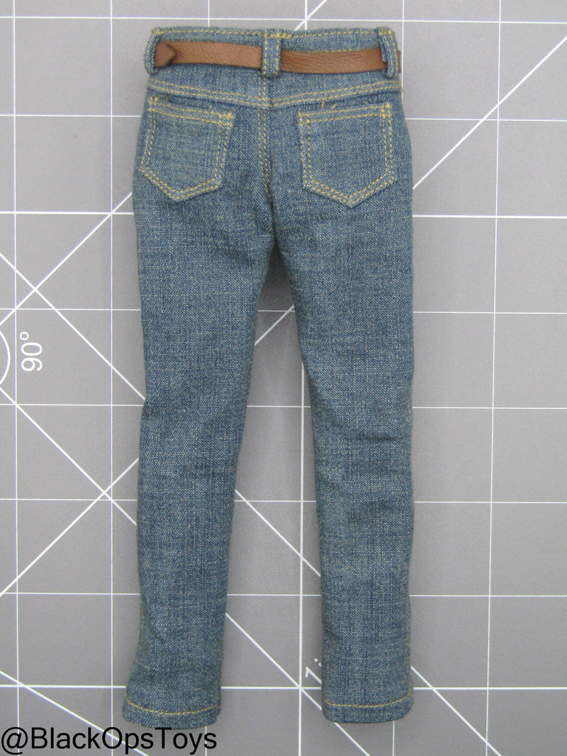 Load image into Gallery viewer, Damnation - The American Agent - Denim Pants w/Belt
