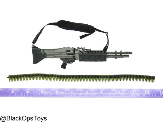 Vietnam Era M60 "The Pig" Light Machine Gun w/Sling & Ammo Belt