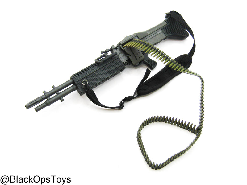 Load image into Gallery viewer, Vietnam Era M60 &quot;The Pig&quot; Light Machine Gun w/Sling &amp; Ammo Belt

